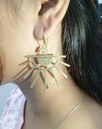 Golden Brass Fancy Earrings For Girl And women in Munich