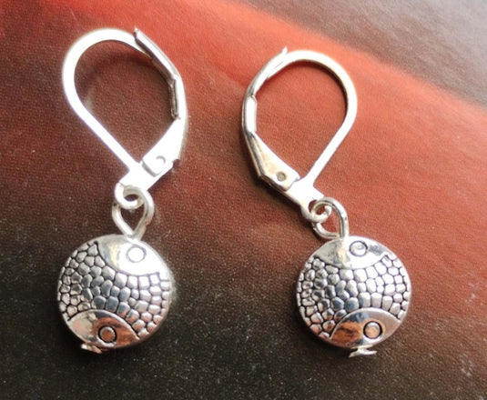 Charming Silver Charm Hoop Earrings in Berlin