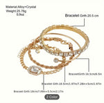 Gold-plated layered Chain Bracelet in Germany