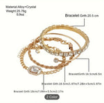 Gold-plated layered Chain Bracelet in Germany