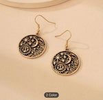 Sun and Moon Gold Metal Earrings in Munich