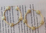 Modern Artistic Brass Handmade Round Shape Hoop Earring in Germany