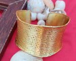 Handcrafted Brass Textured Adjustable Size Kada Bracelet for Women and Girls in Berlin