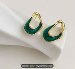 Twisted Oval Hoop Earrings in Germany