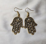 Trending Golden Color Hand Shaped Earrings for Women and Girls in Berlin