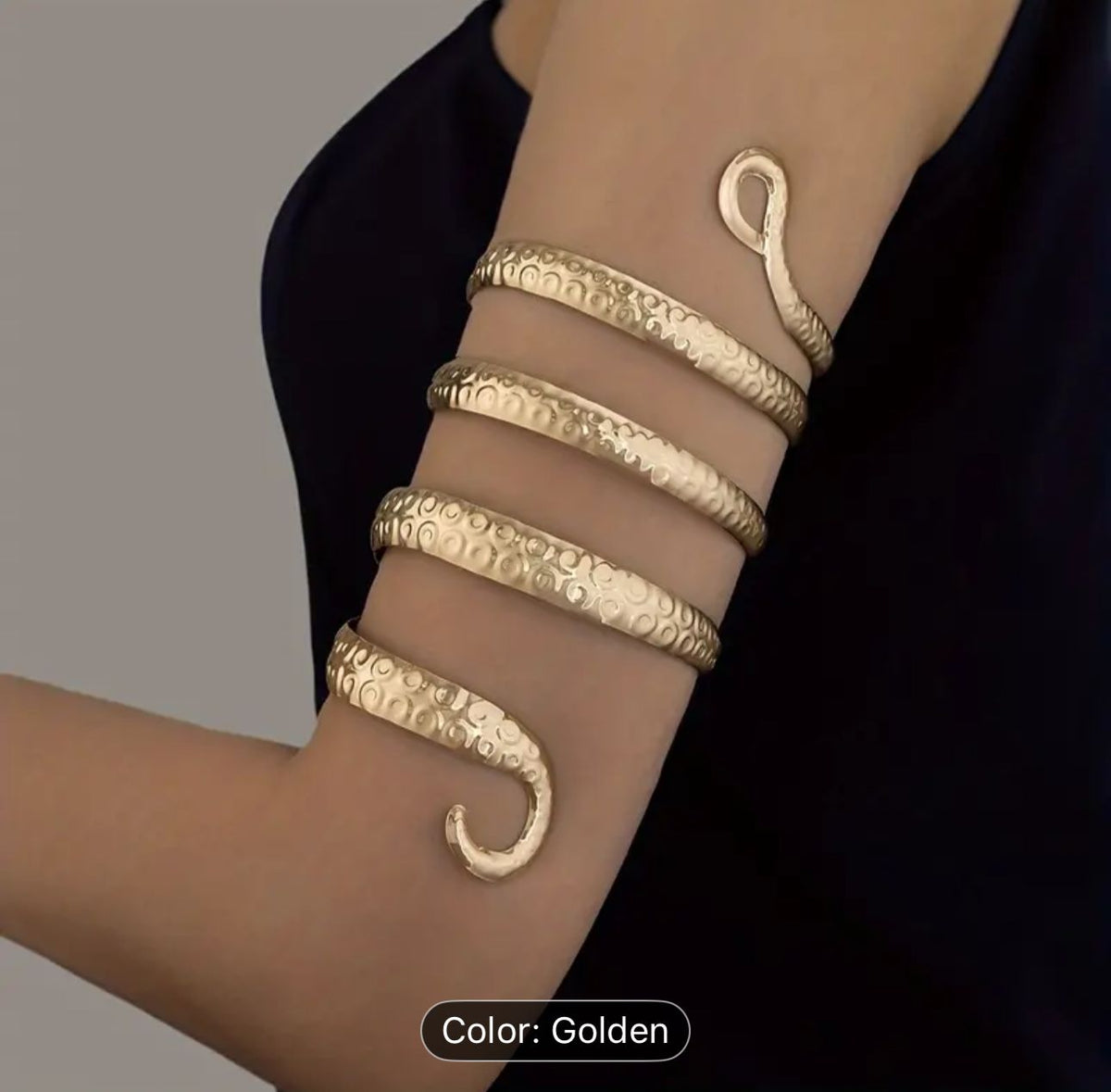Gold Snake Arm Accessory in Berlin