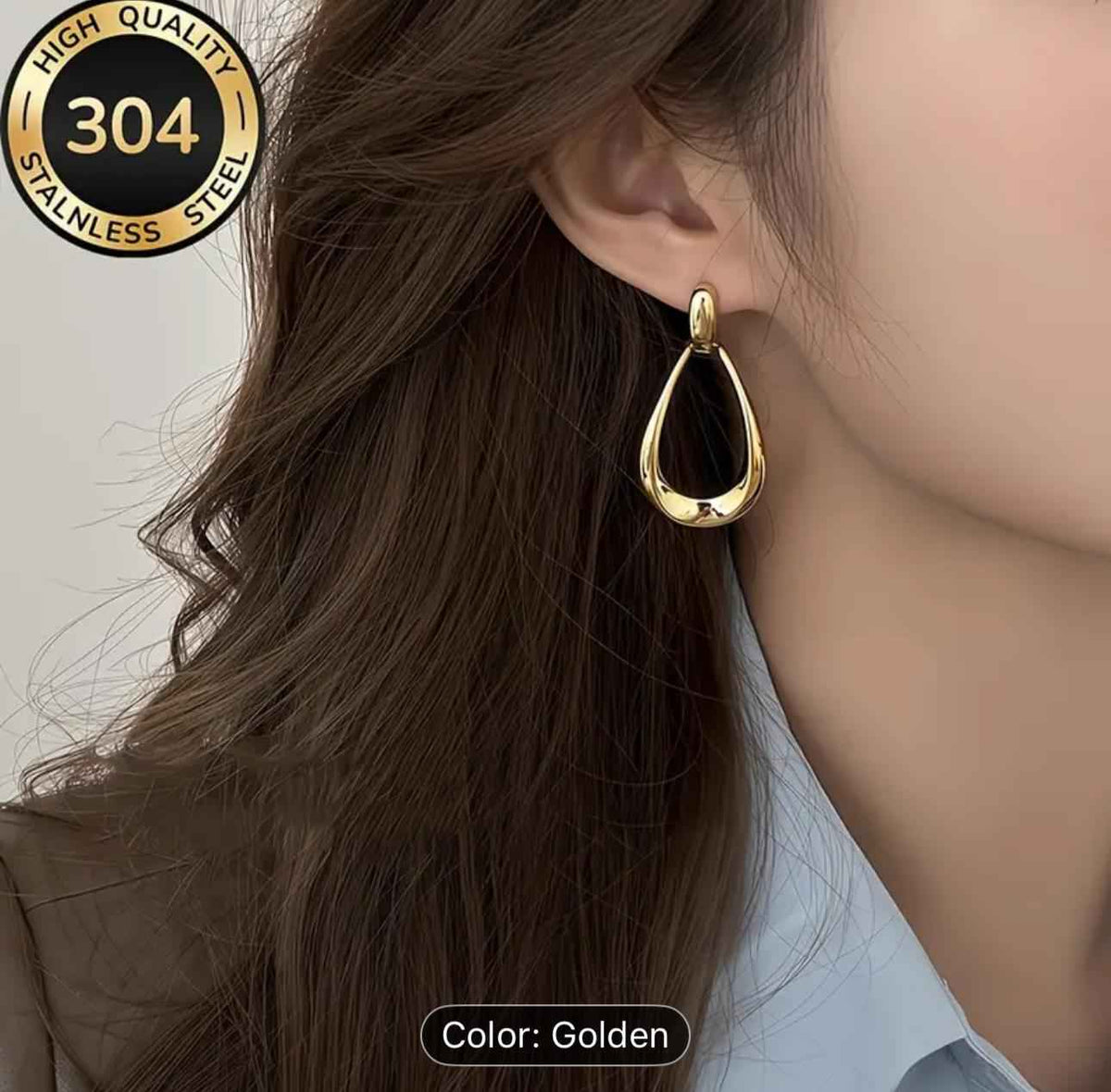 Fash Flow Vintage Hollow Water Korean Earrings in Germany