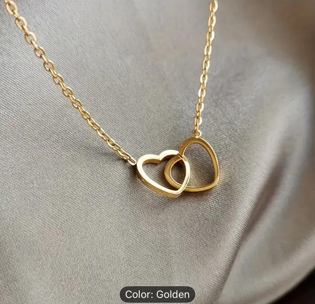 Linked Hearts Necklace / Stainless Steel in Germany