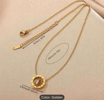 Roman Numeral Interlocking Circles Pendant Necklace in Munich Namma Markt