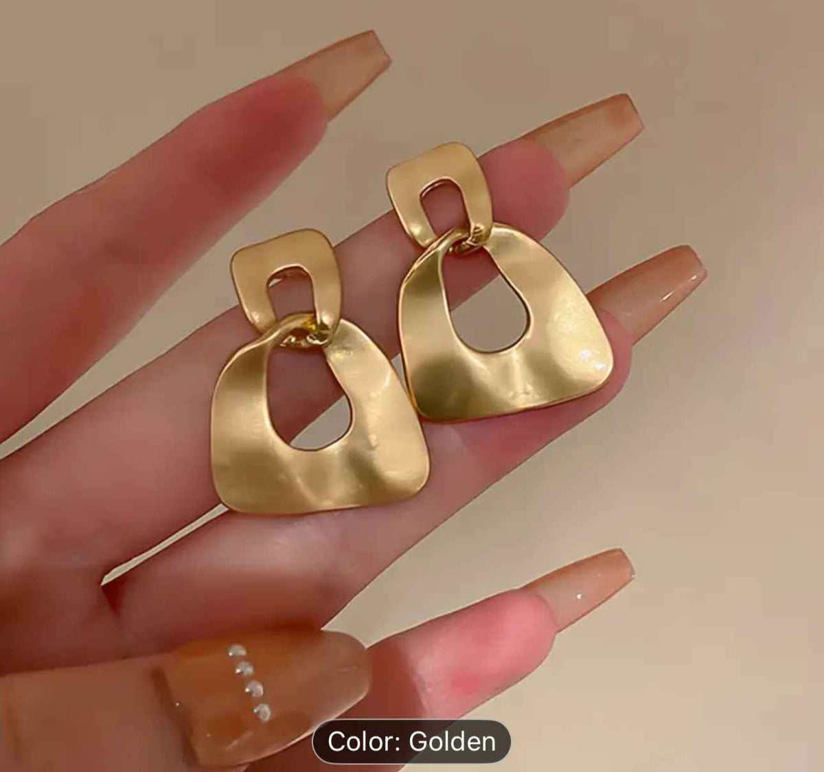 Modern Geometric Drop Earrings in Berlin