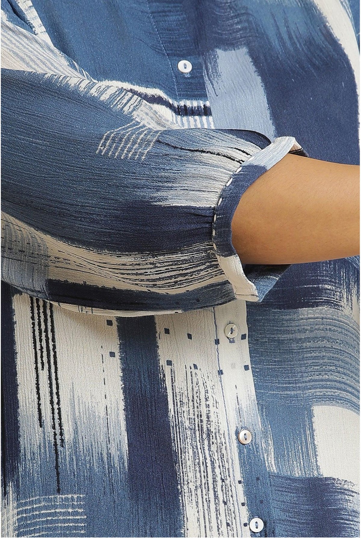 Indigo Abstract Print Kurta in Berlin