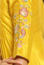 Marigold Yellow Embroidered Kurta in Berlin