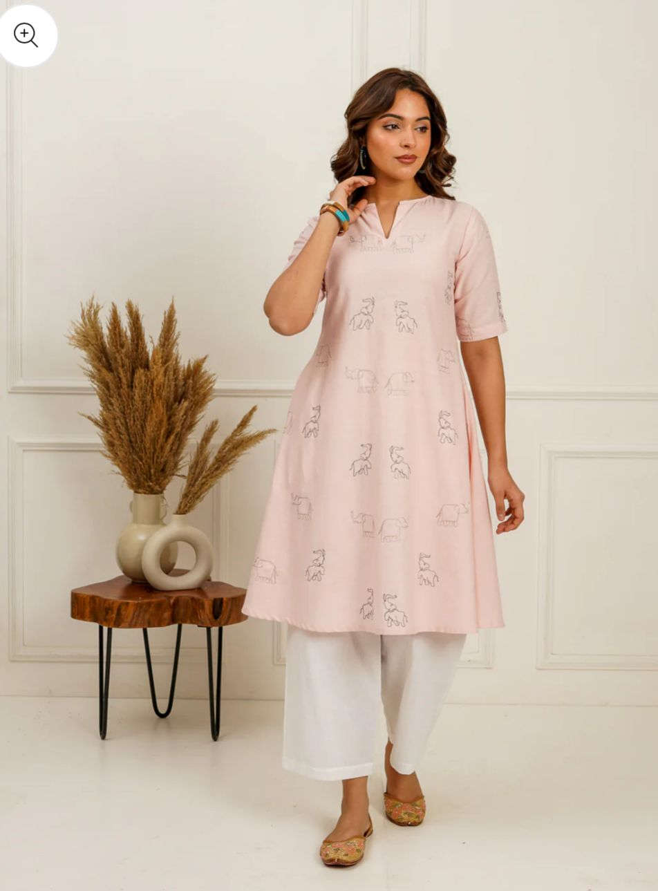 A-Line Embroidered Kurti in Berlin