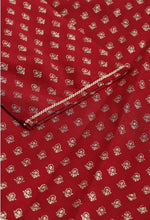 Red Printed kurta With Metallic Embroidery in Munich