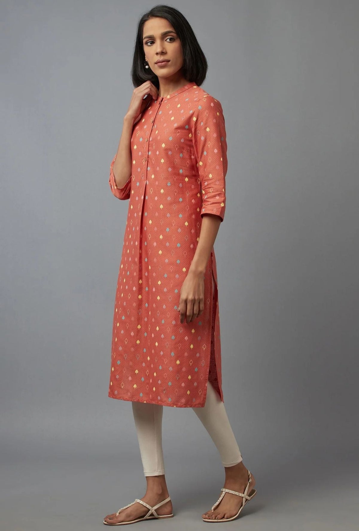 Orange Printed kurta in Berlin