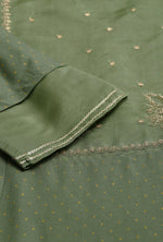 Olive Green A-Line Embroidered kurta With Sequins in Munich