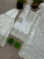 Heavy Embroidery Sequence Work Top-Plazo And Dupatta Set in Germany