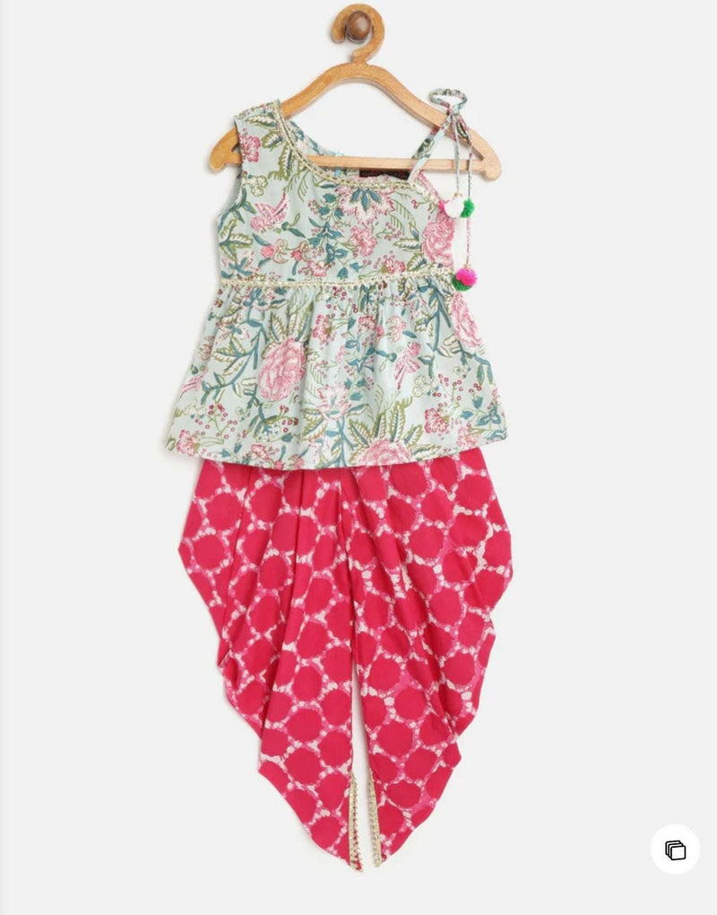 Girls Festive & Party Dhoti & Kurta Set in Munich Namma Markt
