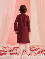 Boys Embroidered Regular Kurta with Pyjamas in Munich