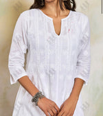 Chikankari Shadow Work Cotton Kurta in Berlin