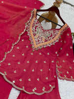 Beautiful heavy simar silk With Embroidery Work Suit in Berlin