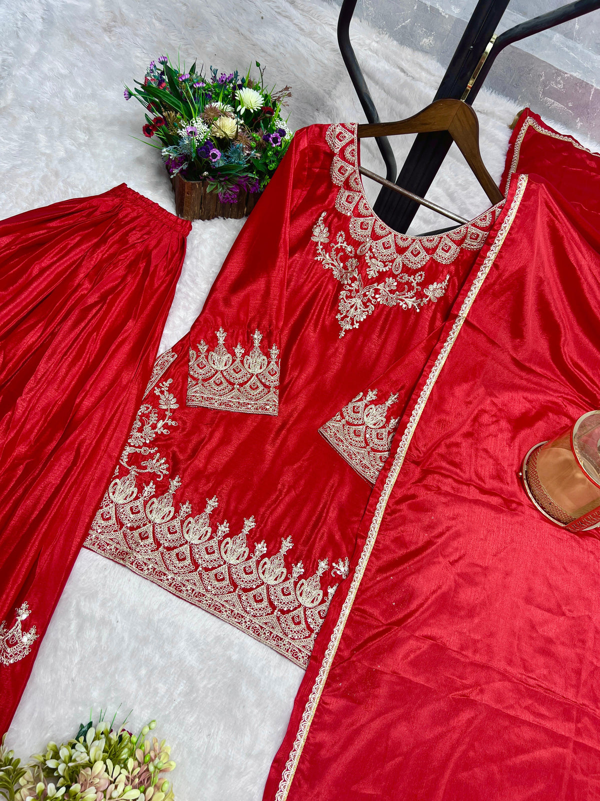 PURE CHINON SILK SUIT IN GERMANY
