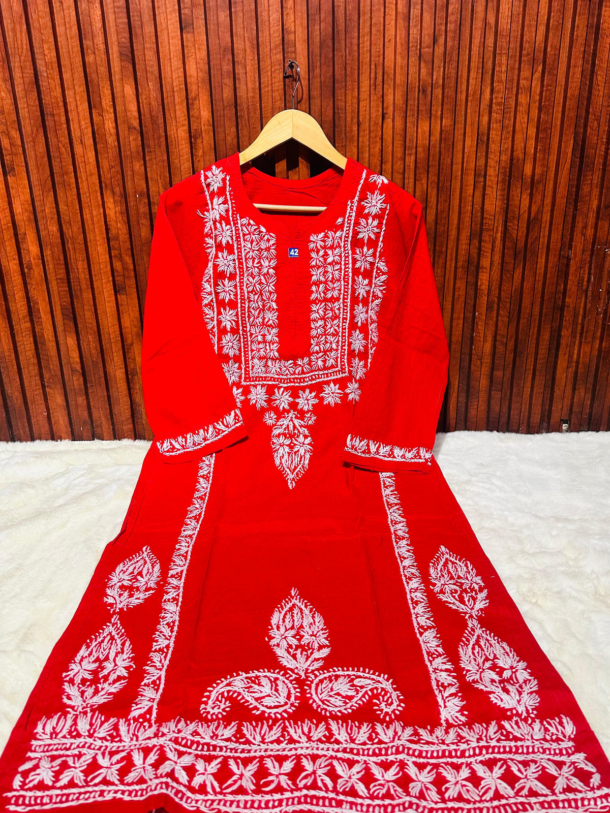 Elegant Pure Cotton Chikankari Kurti in Munich