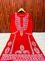Elegant Pure Cotton Chikankari Kurti in Munich