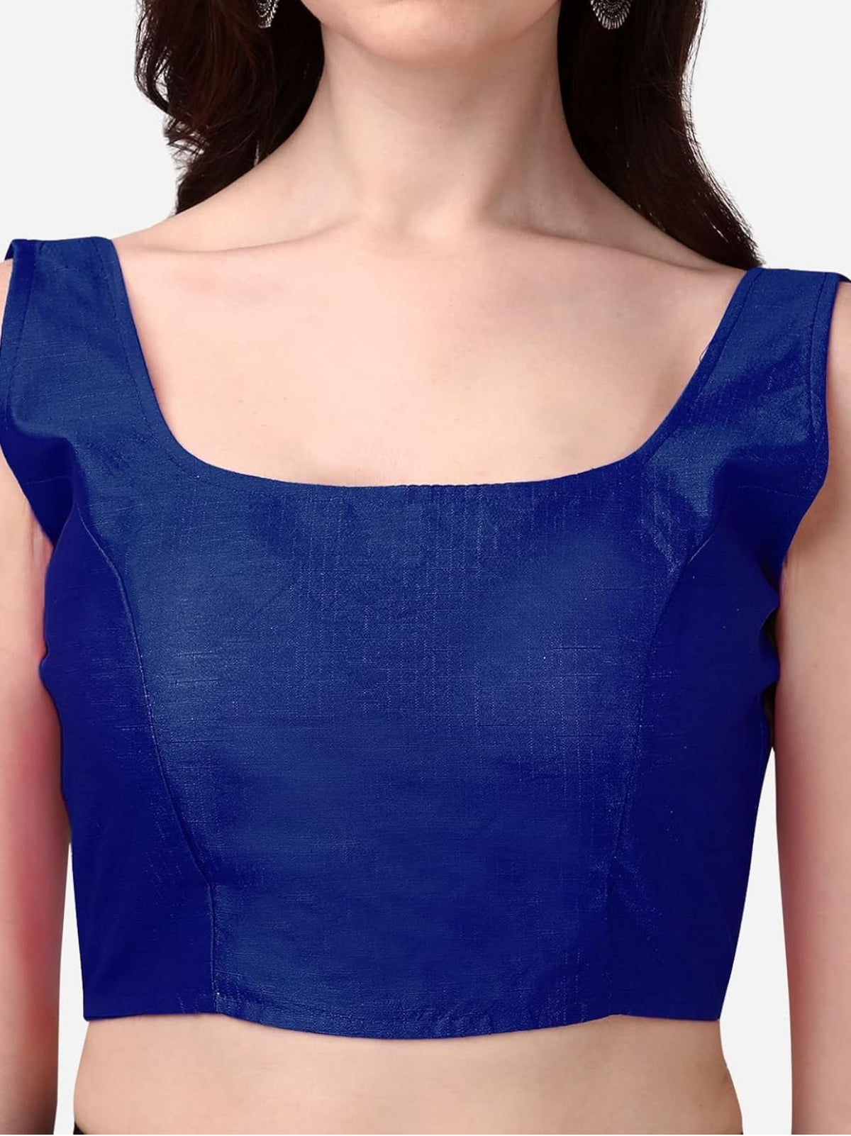 Women's Readymade Art Silk Sleeveless Saree Blouse in Germany
