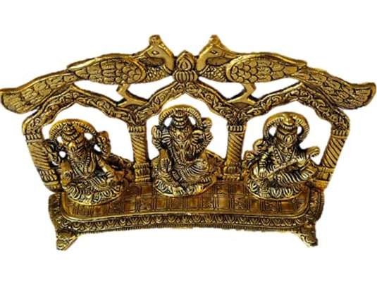 Brass Metal Ganesh Ji, Lakshmi Ji and Saraswati Ji Statue in Germany