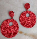 Party Seed Beads Embroidery Earrings in Berlin