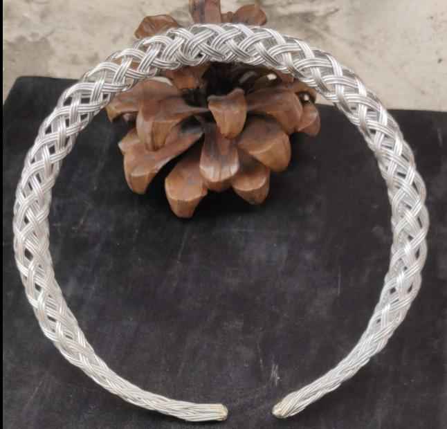 Non Brass Zoya Silver Hasli Choker Necklace in Germany