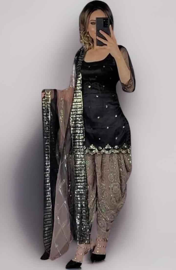 WOMEN'S Georgette Stitched Dhoti and Kurta in Germany
