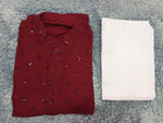 MENS CHIKENKARI HEAVY RAYON KURTA IN MUNICH