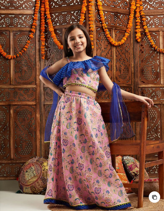 Girls Printed Ready to Wear Lehenga & Blouse With Dupatta in Berlin