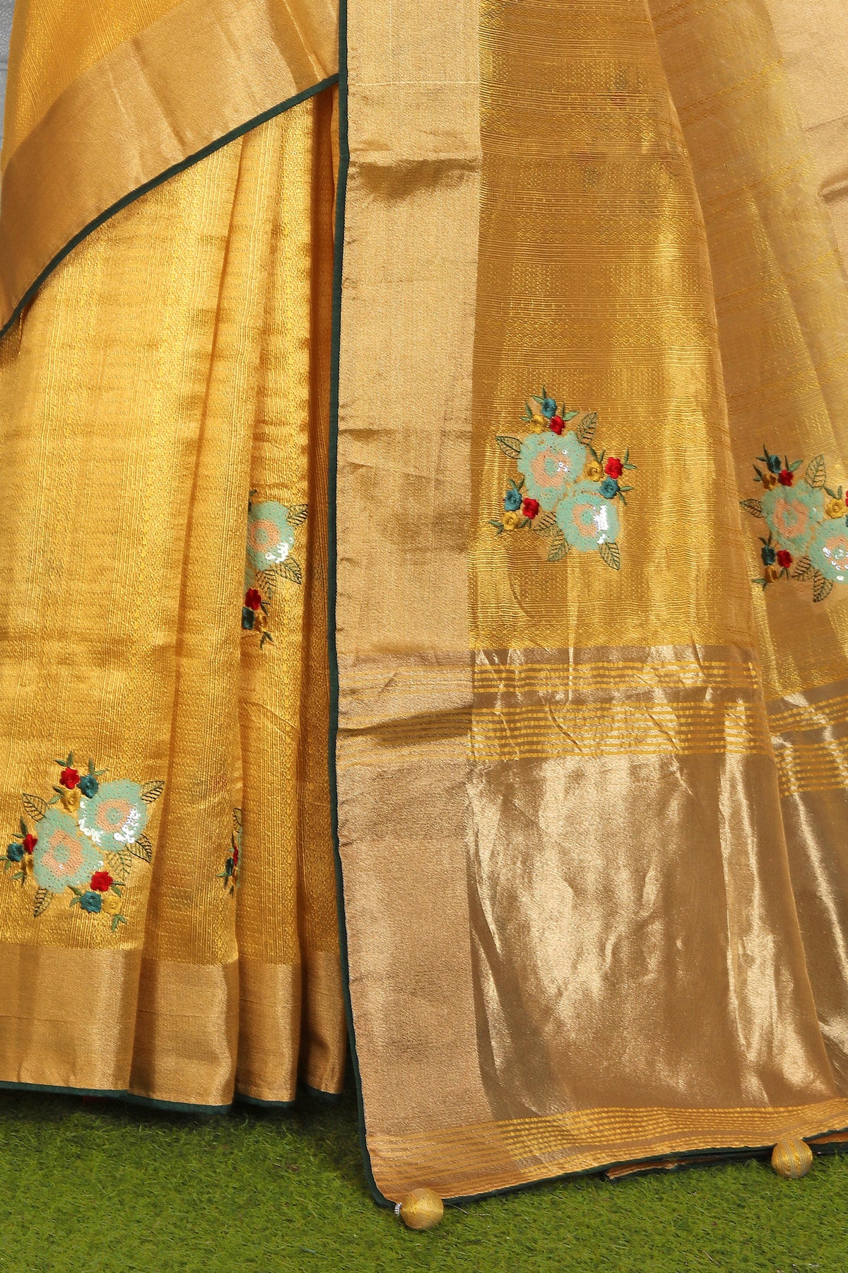 Chanderi Silk Saree with stitched blouse in Berlin