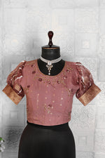 Beautiful Chanderi Silk Saree with stitched blouse in Germany