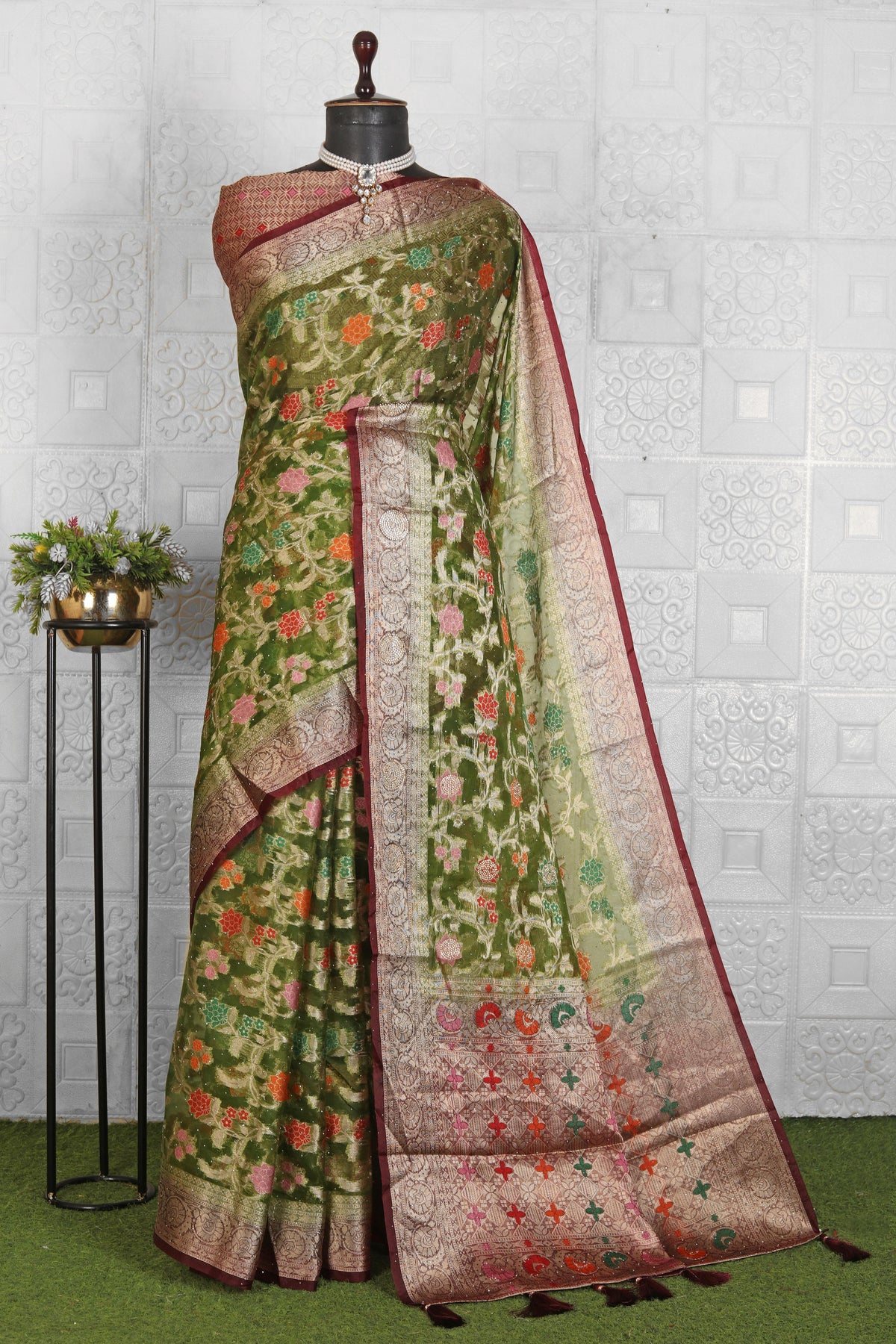 Chanderi Silk Saree in Germany
