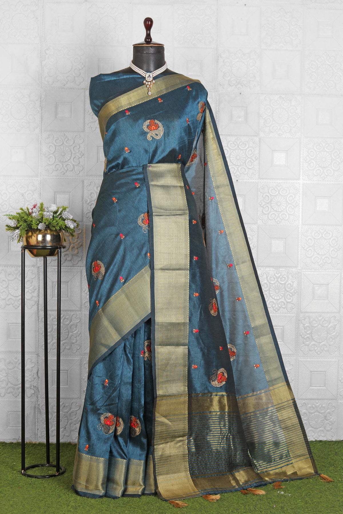Chanderi Silk Saree in Germany