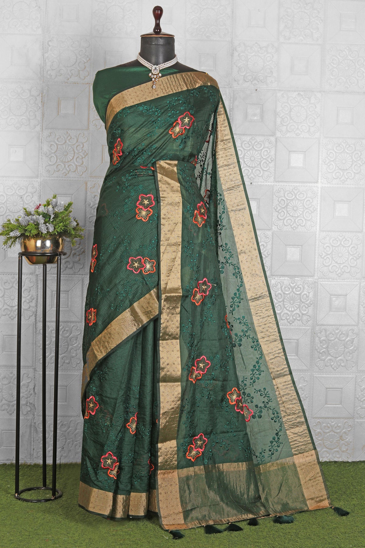 Chanderi Silk Saree in Germany