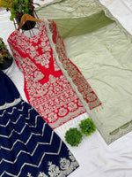 Party Wear Look Top-Plazzo and Dupatta in Germany