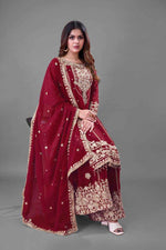 Heavy Embroidery Coding Dori-Sequence Work Top-Bottom And Dupatta Set in Germany
