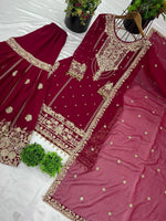 Heavy Embroidery Coding Dori-Sequence Work Top-Bottom And Dupatta Set in Germany