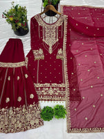 Heavy Embroidery Coding Dori-Sequence Work Top-Bottom And Dupatta Set in Germany