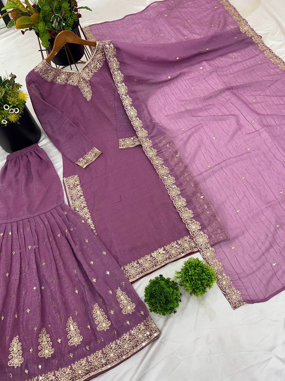 New Designer Party Wear Look Top-Dupatta and Fully Stiched Bottom in Munich