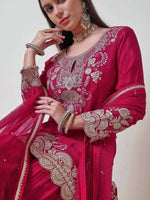 FANCY KURTI WITH BEAUTIFUL FLAIRED PLAZZO AND DUPATTA IN GERMANY