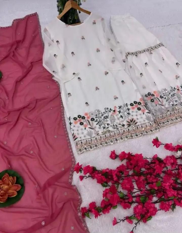 ELEGANT PURE FAUX GEORGETTE SILK SALWAR SUIT IN BERLIN