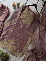 SEQUENCE EMBROIDERED TOP, SARARA AND DUPATTA IN MUNICH