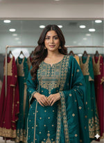 SEQUENCE EMBROIDERED TOP, SARARA AND DUPATTA IN MUNICH