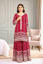 Silk And Heavy Embroidery Sequence Work Top-Bottom And Dupatta Set in Germany